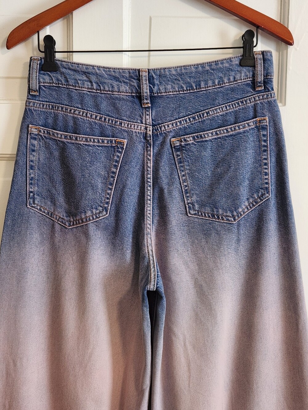 👖Ganni👖- Future Ombre High-Rise Wide Leg Jean - Picture 5 of 16